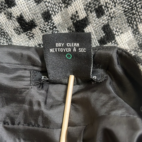 Vintage Y2K Dalia Collection black/grey/white lined pencil skirt. Size US8 - Picture 10 of 11